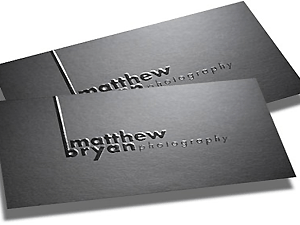 Business Cards with Raised Spot Front only