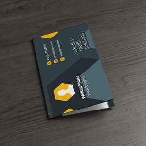 Folded Business Cards