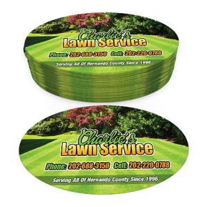 Oval Business Cards