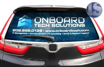 Perforated Vehicle Decals