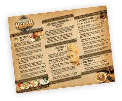 To Go Menus